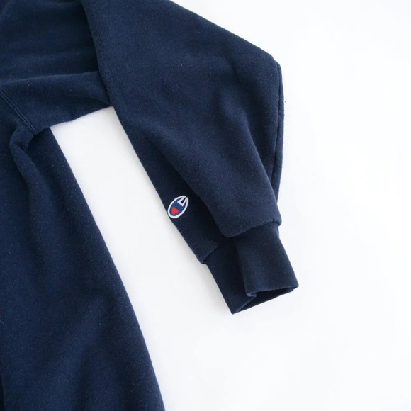 VTG Champion SMU Southern Methodist University Navy Boxy Fit Crew Neck Sweater L - Picture 6 of 11